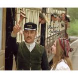 The Railway Children 8x10 photo signed by actor Bernard Cribbins. Good condition. All autographs