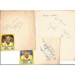 Collection of Various Football Signature Pieces, Photos and Magazine Cuttings, Including Trevor