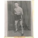 Boxing Benny Jones signed 10x8 black and white original vintage photo. Benny Jones was a