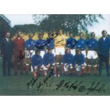 Autographed Rangers 8 X 6 Photo - Col, Depicting A Wonderful Image Showing The 1972 European Cup