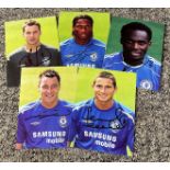 Chelsea Football collection 5 signed 6x4 photos includes Stamford Bridge Legends John Terry, Frank