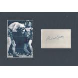 Boxing Beau Jack 12x8 mounted signature piece. Beau Jack (born Sidney Walker; April 1, 1921 -