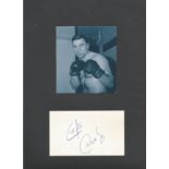 Boxing George Chuvalo 12x8 mounted signature piece. George Louis Chuvalo CM (born September 12,