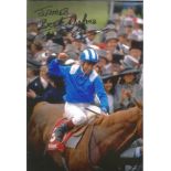 Willie Carson Signed Horse Racing Jockey 8x12 Photo . Good condition. All autographs come with a