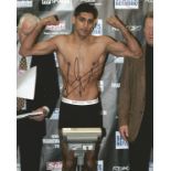 Boxing Amir Khan signed 10x8 colour photo. Amir Iqbal Khan is a British professional boxer, promoter