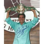 Boxing Ruben Olivares signed 10x8 colour photo. Rubén Olivares Avila (born January 14, 1947) in