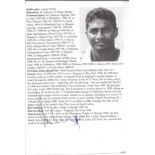 Cricket Muttiah Muralitharan signed Cricketers Whos Who picture page. Good condition. All autographs