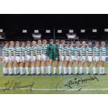 Autographed Celtic 8 X 6 Photo - Col, Depicting A Wonderful Image Showing Celtic Players Standing