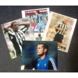 Football Newcastle United collection 4 unsigned colour photos images featured are Alan Shearer,