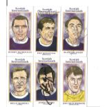 Scotland 6 Signed Trade Cards Featuring Internationals Of The 1960s Inc. Billy Mcneill, Jim