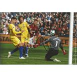 Football Lukasz Fabianski signed 12x8 colour photo pictured in action for West Ham United. Good