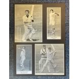 Cricket Brian Luckhurst , John Edrich, Roger Harman and John Mortimore assorted signed black and