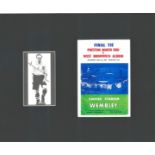 Tom Finney 12x10 mounted signature piece includes signed black and white photo and a print of the