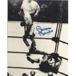 Boxing Carmen Basilio signed 10x8 black and white photo. Carmen Basilio (born Carmine Basilio, April