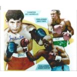 Boxing Joey Giardello signed 10x8 colour montage photo. Carmine Orlando Tilelli (July 16, 1930 -