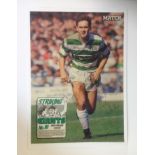 Andy Walker signed 20x16 mounted colour magazine photo pictured in action for Celtic. Andrew Francis