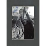 Phil Parkes signed 16x12 mounted black and white photo pictured celebrating after West Ham winning