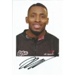 Olympics Joel Fearon signed 6x4 colour photo of the bronze medallist in the Four man bobsleigh event