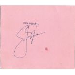 Golf Jack Nicklaus signed 6x5 album page signed on the reverse by Bernhard Gallacher. Good