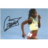 Olympics Genzebe Dibabe signed 6x4 colour photo of the silver medallist in the women s athletics