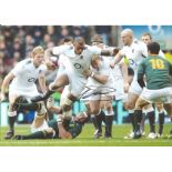 Rugby Union Courtney Lawes signed 12x8 colour photo pictured in action for England. Good