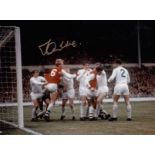 Autographed Ian Ure 8 X 6 Photo - Col, Depicting The Arsenal Centre-Half In A Scuffle With Several