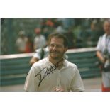 Motor Racing Jacques Villeneuve signed 12x8 colour photo. Jacques Joseph Charles Villeneuve OQ