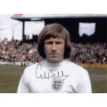 Autographed Colin Bell 8 X 6 Photo - Col, Depicting The England Midfielder Posing For