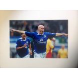 Andy Johnson signed 23x18 mounted colour photo pictured while playing for Everton. Andrew Johnson (