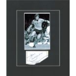 John Richards 12x10 mounted signature piece includes signed album page and black and white photo.