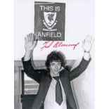 Autographed Frank Mcgarvey 8 X 6 Photo - B/W, Depicting Liverpool s New Centre-Forward Posing For