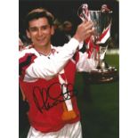 Football Alan Smith signed 10x8 colour photo pictured in action for Arsenal. Good condition. All