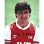 Football Brian Talbot signed 10x8 colour photo pictured during his time with Arsenal. Good