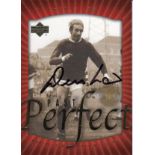 Autographed Denis Law Trading Card, Issued By Upperdeck From Their 2002 Set, Signed Using A Black