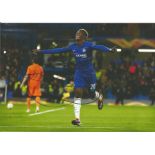 Football Tammy Abrahams signed 12x8 colour photo pictured celebrating while playing for Chelsea.