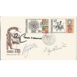 Football Mexico 70 FDC signed by World Cup Legends Bobby Charlton and Franz Beckenbauer and Uwe