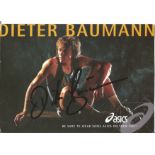 Olympics Dieter Bauman signed 6x4 colour photo of the Gold and Silver medallist in the mens 5000m