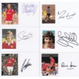 Autographed Picture Postcards, Neat Home-Made Picture Postcards Depicting Former Man United