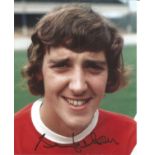 Football Sammy Nelson signed 10x8 colour photo pictured during his playing days with Arsenal. Good