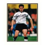 Nigel Clough signed 12x10 mounted colour photo pictured in action for England. Nigel Howard