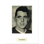 Alan Hodgkinson signed 16x12 mounted black and white magazine photo. Hodgkinson signed for Sheffield