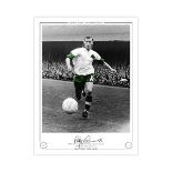 Autographed Bobby Lennox Limited Edition 16 X 12 - Colourized, Depicting Lennox In Full Length