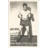 Boxing Harry Orton signed 6x4 black and white vintage photo. Harry Orton (Leicester) was a