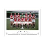 Autographed Burnley Limited Edition 16 X 12 - Col, Depicting A Wonderful Image Showing The 1959/60