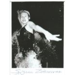 Olympics Suzanne Zimmerman signed 6x4 black and white photo silver medallist in the women s 100m