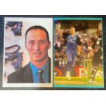 Cricket collection 2 items includes Nasser Hussain 12x8 signed magazine photo and Mathew Hoggard