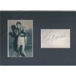 Boxing Kid Gavilan 12x8 mounted signature piece. Gerardo González (January 6, 1926 - February 13,