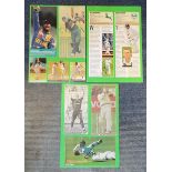 Cricket Collection 3 A4 sheets with affixed photos and magazine pages includes some good