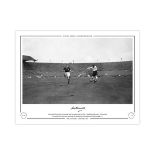 Autographed Harold Hassall Limited Edition 16 X 12 - B/W, Depicting Harold Hassall Scoring On His