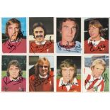 Autographed Fks 1975/76 Stickers, 8 In Total, All Signed In Black Marker : Brooking & Bonds (West